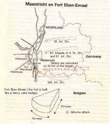 Fort Eben Emael map